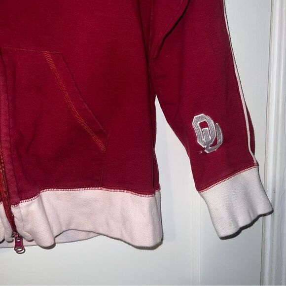 OU Oklahoma Sooners Vintage To A Tee GG The Brand Full Zip Jacket Womens Large - Picture 4 of 11